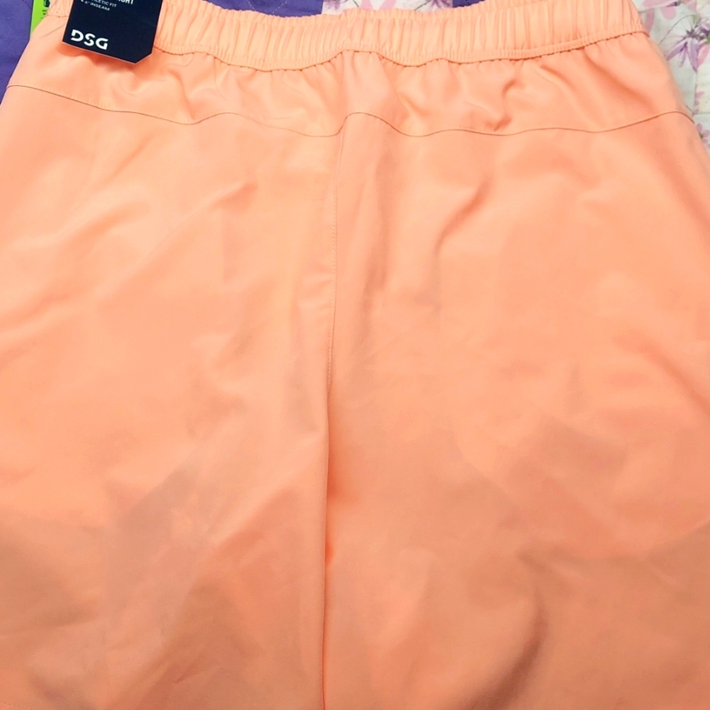 NEW WITH TAGS DSG mens Agility shorts Pink Ray Size Small 6" inseam Athletic Fit - Picture 7 of 10